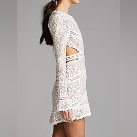 For love & lemons emerie knit mini long sleeve cut out backless dress beautiful - Picture 10 of 10